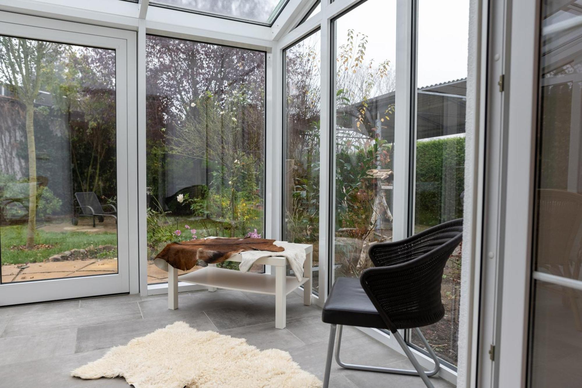Ganzes Ferienhaus In Leipzig Mit Garage Und Fussbodenheizung Exterior foto